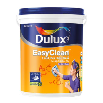 Dulux Easyclean Lau Chùi Hiệu Quả Bề Mặt Bóng