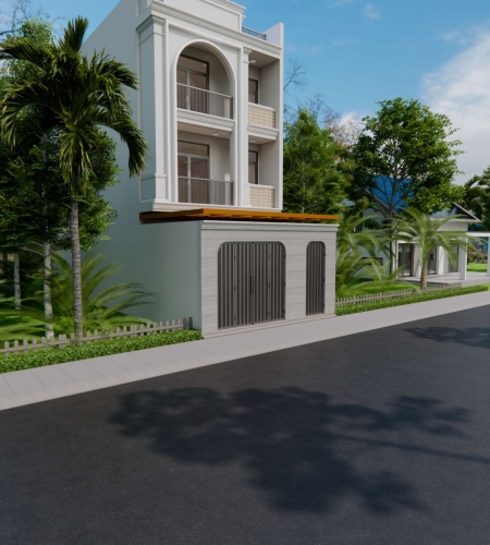Ngôi Nhà Hiện Đại Với Nét Cổ Điển Nhẹ Nhàng