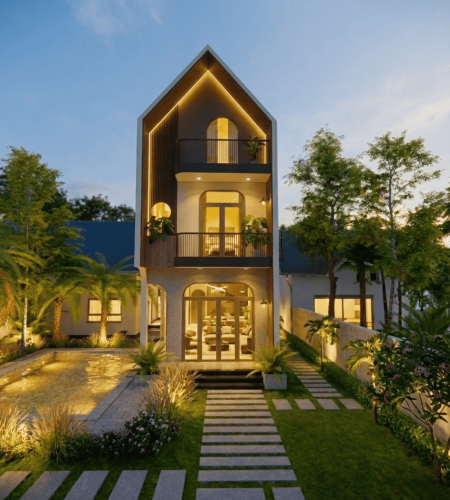 Kiến trúc Scandinavian kết hợp với nét hiện đại